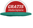 Flat to the ground Trampolin Rechteck Magic Circle Pro Grün 214x305 cm