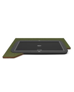 Berg Ultim Elite Rechteckige Flatground Trampolin 500x300 cm Grau