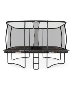 Berg Ultim Pro Bouncer Quadratische Trampolin 500x500 cm mit deluxe sicherheisnetz XL