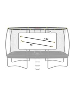 Fiberglasbögen sicherheitsnetz 410x250 cm BERG Ultim DLX XL