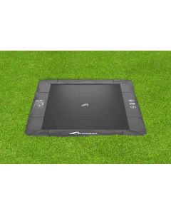 Flat to the ground Trampolin Rechteck Akrobat Primus Anthrazit 330x250 cm