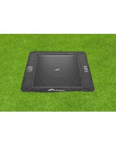 Flat to the ground Trampolin Rechteck Akrobat Primus Schwarz/Schwarz 380x250 cm