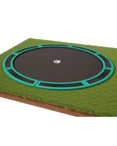 Flat to the ground trampolin Capital Play 427 Grün