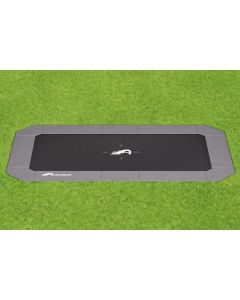 Flat to the ground Trampolin Rechteck Primus Plus Anthrazit 520 x 305 cm