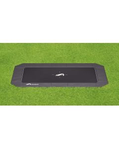 Flat to the ground Trampolin Rechteck Akrobat Primus Plus Schwarz/Schwarz 520 x 305 cm