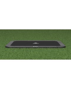 Flat to the ground Trampolin Rechteck Magic Circle Pro Grau 525x305 cm