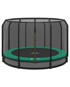 Bodentrampolin Magic Circle Pro 410 cm Grün mit Sicherheitsnetz