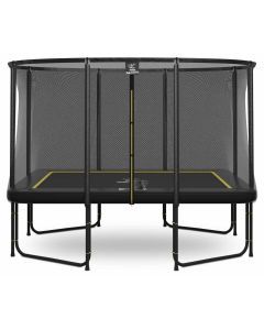 Magic Circle Pro Black Fiber Rechteckige Trampolin 214 x 305 cm mit sicherheitsnetz