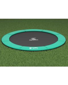 Flat to the Ground Trampolin Magic Circle Pro Grün 366 cm