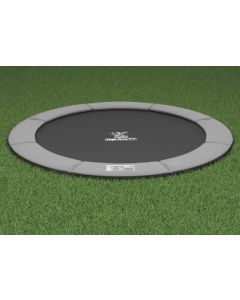 Flat to the Ground Trampolin Magic Circle Pro Grau 410 cm