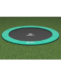 Flat to the Ground Trampolin Magic Circle Pro Grün 427 cm