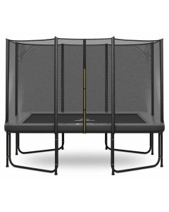 Rechteckige trampolin Magic Circle Pro Grau 214 x 305 cm mit sicherheitsnetz