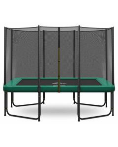 Rechteckige trampolin Magic Circle Pro 214 x 305 cm Grün mit Sicherheitsnetz