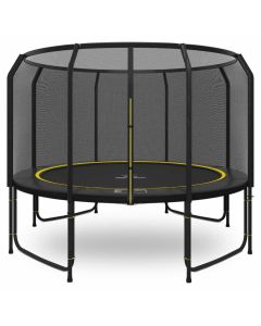 Magic Jump Fiber Black Trampolin 366 cm mit sicherheitsnetz