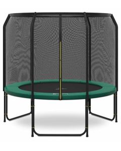 Magic Jump Fiber Trampolin 251 cm Grün mit sicherheitsnetz