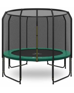 Magic Jump Fiber Trampolin 305 Grün mit sicherheitsnetz