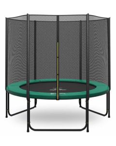 Magic Jump Trampolin 251 cm Grün mit sicherheitsnetz