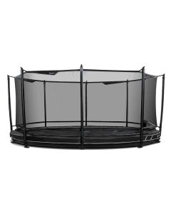 Oval Bodentrampolin North Legend 500x345 cm mit sicherheitsnetz