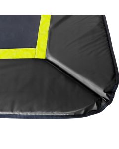 Rechteckige Trampoline Randabdeckung Flat to the Ground Schwarz Magic Circle Pro 244 x 366 cm