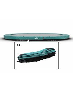 Trampolin Randabdeckung oval Berg Champion Grand inground 470x310 cm Grün