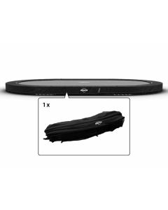 Trampolin Randabdeckung oval Berg Champion Grand inground 520x345 cm Schwarz