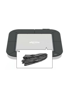 Quadrat Trampoline Randabdeckung FlatGround Berg Champion Ultim 200x200 Grau
