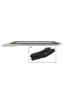 Rechteckige Trampoline Randabdeckung FlatGround Berg Champion Ultim 500x300 cm Grau