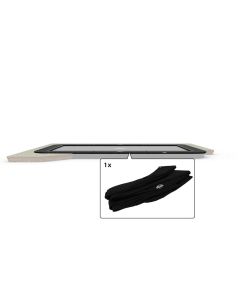 Rechteckige Trampoline Randabdeckung FlatGround Berg Champion Ultim 500x300 cm Schwarz