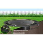 Flat to the ground trampolin Capital Play Black 305 cm