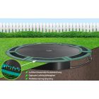 Flat to the ground Trampolin Capital play 305 Grün