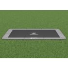 Flat to the ground Trampolin Rechteck Magic Circle Pro Grau 244x366 cm