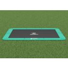 Flat to the ground Trampolin Rechteck Magic Circle Pro Grün 214x305 cm