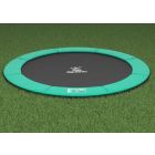 Flat to the Ground Trampolin Magic Circle Pro Grün 366 cm
