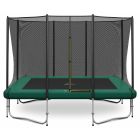 Rechteckige Trampolin Magic Jump 214 x 305 cm Grün mit Sicherheitsnetz